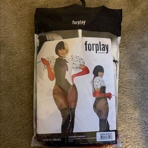 Forplay Black and White Costume with Red Accents